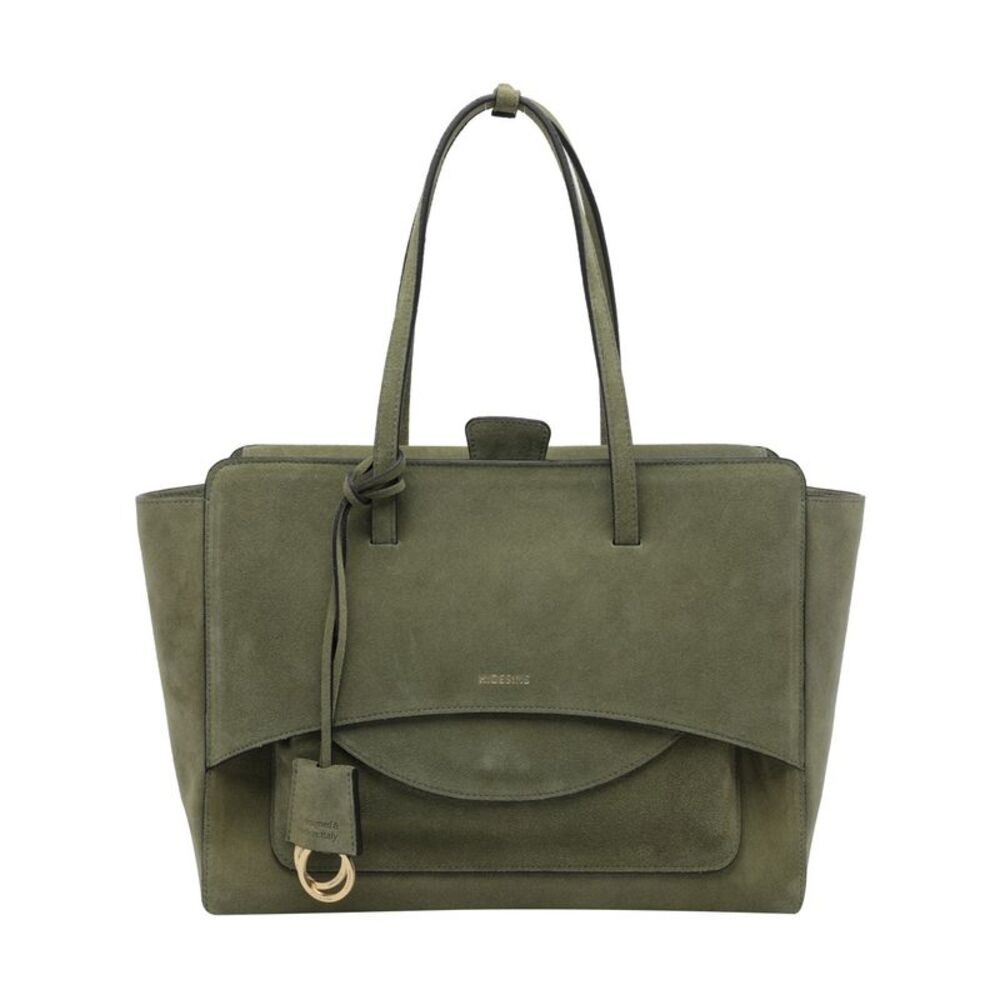 Hidesins Women Large Suede Flap Handbag